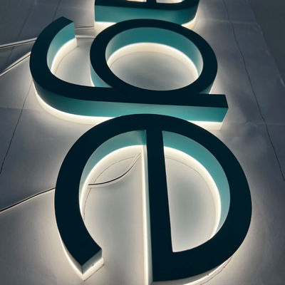 Tamaño personalizado de LED de metal de las letras de canal retroiluminado señal para la publicidad al aire libre personalizada