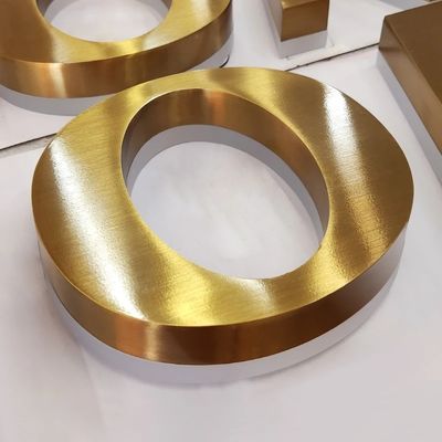 Tamaño personalizado de LED de metal de las letras de canal retroiluminado señal para la publicidad al aire libre personalizada