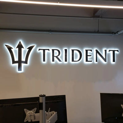 50000 horas de trabajo de por vida carta de canal al aire libre personalizado con luz de fondo LED