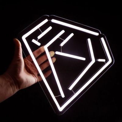 Fuente de alimentación Luz de neón señal de boda para el diamante blanco