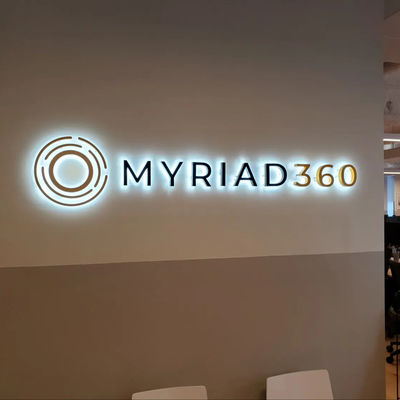 Cartel de iluminación LED hecho a medida Letras redondas Light Box para decoración 28C Publicidad