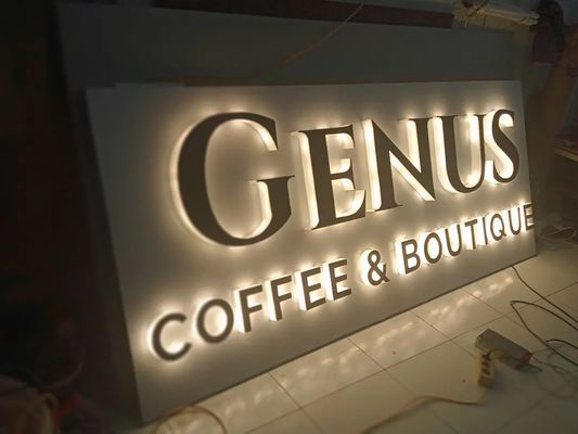 Nieve Moderna Simplicidad 3D LED Iluminado Signo de letras para estaciones de autobuses Adaptador de alimentación