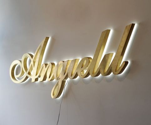 Publicidad en interiores y exteriores Signo comercial de metal con 50000 horas de vida útil