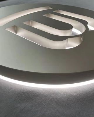 Signo retroiluminado exterior Nieve 3D LED Números de casa iluminados para dirección de villa personalizada