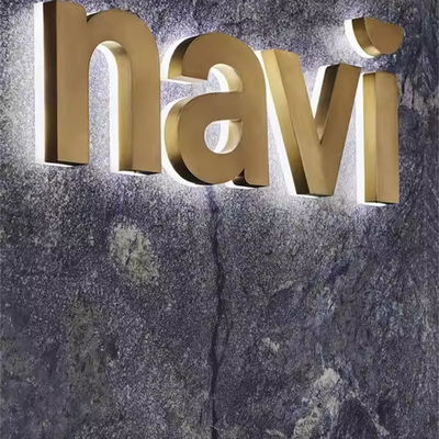 Indicadores LED personalizados para exteriores e interiores Logotipo retroiluminado con nieve Letras acrílicas de acero inoxidable