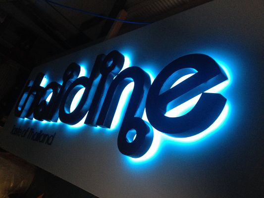 DC 12V de acero inoxidable letras de canal iluminado para las señales del frente de la tienda ecológicas