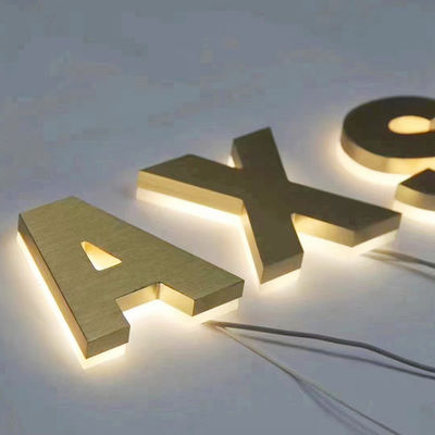 Cartel de oficina con iluminación LED con retroiluminación LED personalizada Cartel de cartas con logotipo iluminado