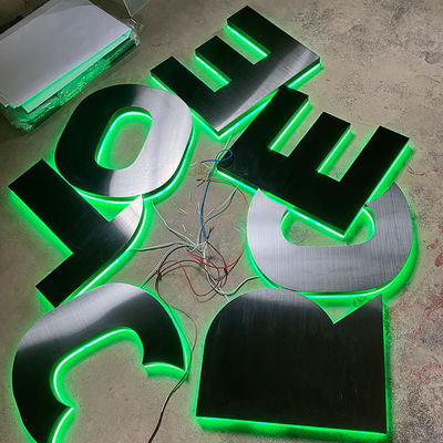 Signo de pared LED Iluminado 3D Logotipo retroiluminado Signo personalizado para oficina