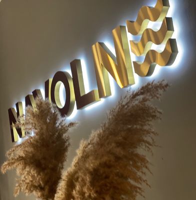 Señal de acrílico al aire libre con luz LED Tableros de nombres de acero inoxidable Indicadores de iluminación 3D personalizados para decoración navideña