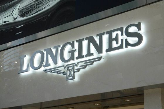 Señal de acrílico al aire libre con luz LED Tableros de nombres de acero inoxidable Indicadores de iluminación 3D personalizados para decoración navideña